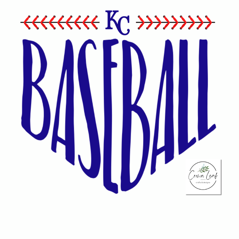 KC Baseball with Red Seams