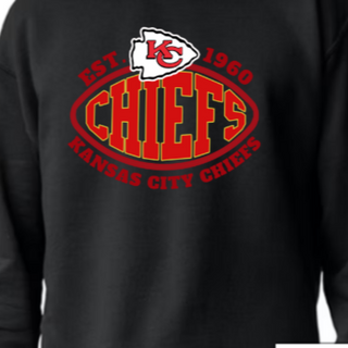 Chiefs Est. 1960 [Black Gildan Softstyle Tee, Crewneck Sweatshirt or Hoodie]  - Thumbnail 3