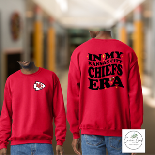 In My Kansas City Chiefs Era Red [Gildan Softstyle Heather Red Tee, Gildan Red Crewneck, Hoodie, or Long-Sleeve Tee] - Thumbnail 2