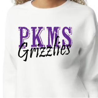 PKMS Grizzlies [White Bella Canvas Tee, White Gildan Crewneck or Hoodie] 