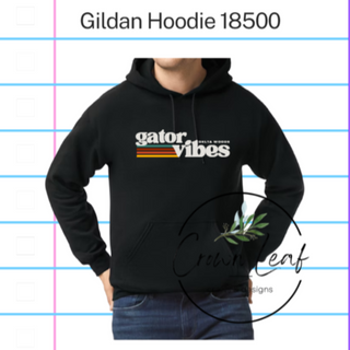 gator vibes Delta Woods on Black