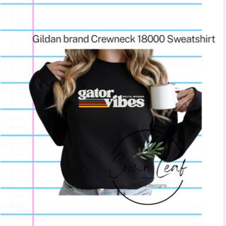 gator vibes Delta Woods on Black