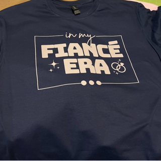 In My Fiancé Era [Navy Gildan Softstyle Tee, Crewneck Sweatshirt, or Hoodie]  - Thumbnail 3