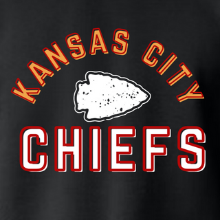 Kansas City (Arrowhead) CHIEFS [Black Gildan Softstyle Tee, Crewneck Sweatshirt or Hoodie]  - Thumbnail 3