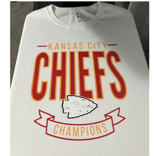 KANSAS CITY CHIEFS CHAMPIONS [White or Black Gildan Softstyle Tee, Crewneck Sweatshirt or Hoodie]  - Thumbnail 4