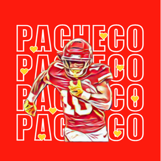 Pacheco Hearts [Red Gildan Long-Sleeve Tee, Crewneck Sweatshirt, Hoodie or Heather Red Bella Canvas Tee Shirt]  - Thumbnail 3