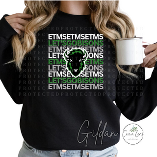 ETMS Spirit Shirt [Black Bella Canvas Tee, Gildan: Crewneck Sweatshirt, or Hoodie] 