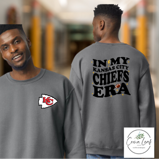 In My Kansas City Chiefs Era [Heather Gray Gildan Softstyle Tee, Gildan Charcoal Crewneck, Hoodie, or Long-Sleeve Tee] - Thumbnail 2