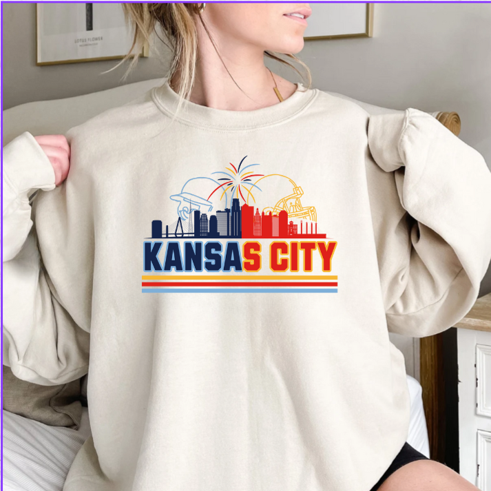 Kansas City Skyline Spilt (*Printed on Sand)  Main Image