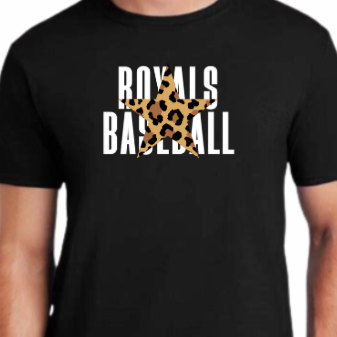 Royals Baseball Cheetah Star