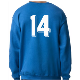 BSSHS Baseball Jaguar Mom Royal Blue Crewneck Sweatshirt - Thumbnail 3