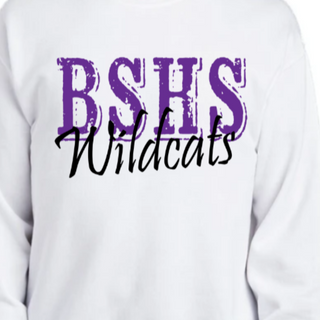 BSHS Wildcats [White Bella Canvas Tee, White Gildan: Crewneck or Hoodie] 