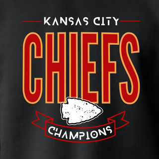 Kansas City Chiefs Champions [Black Gildan softstyle Tee, Crewneck Sweatshirt or Hoodie]  - Thumbnail 3