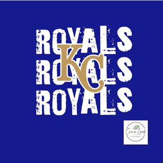 Gold KC ROYALS Stacked