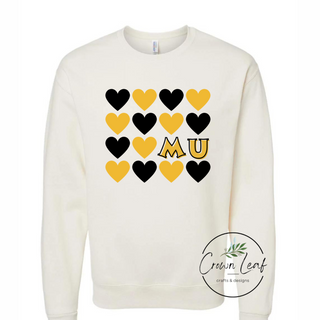 MU with Hearts on Cream Jerzee
