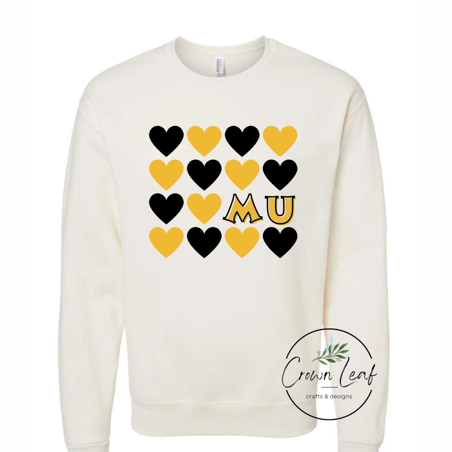 MU with Hearts on Cream Jerzee