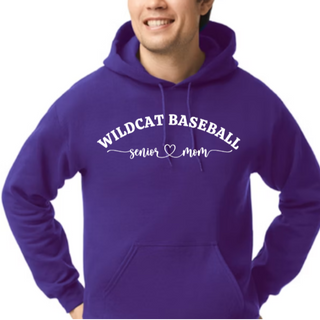 Wildcat Baseball Senior Mom *Purple Hoodie* 