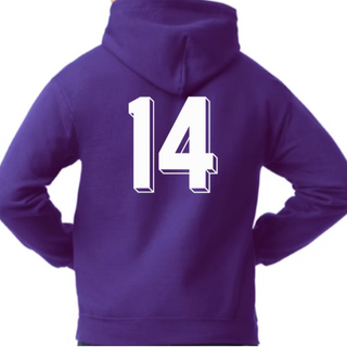 Wildcat Baseball Senior Mom *Purple Hoodie*  - Thumbnail 3