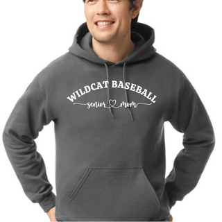 Wildcat Baseball Senior Mom *Charcoal Hoodie* 