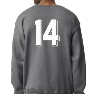 BSSHS Baseball Jaguar Mom Charcoal Crewneck Sweatshirt - Thumbnail 3