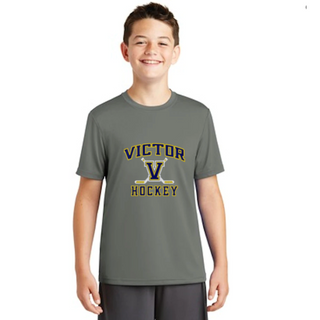 YOUTH Short Sleeve Sport-Tek Shirt (GRAY) 