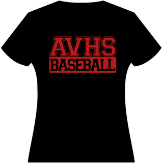 Black AV Baseball T-Shirts - Copy 1