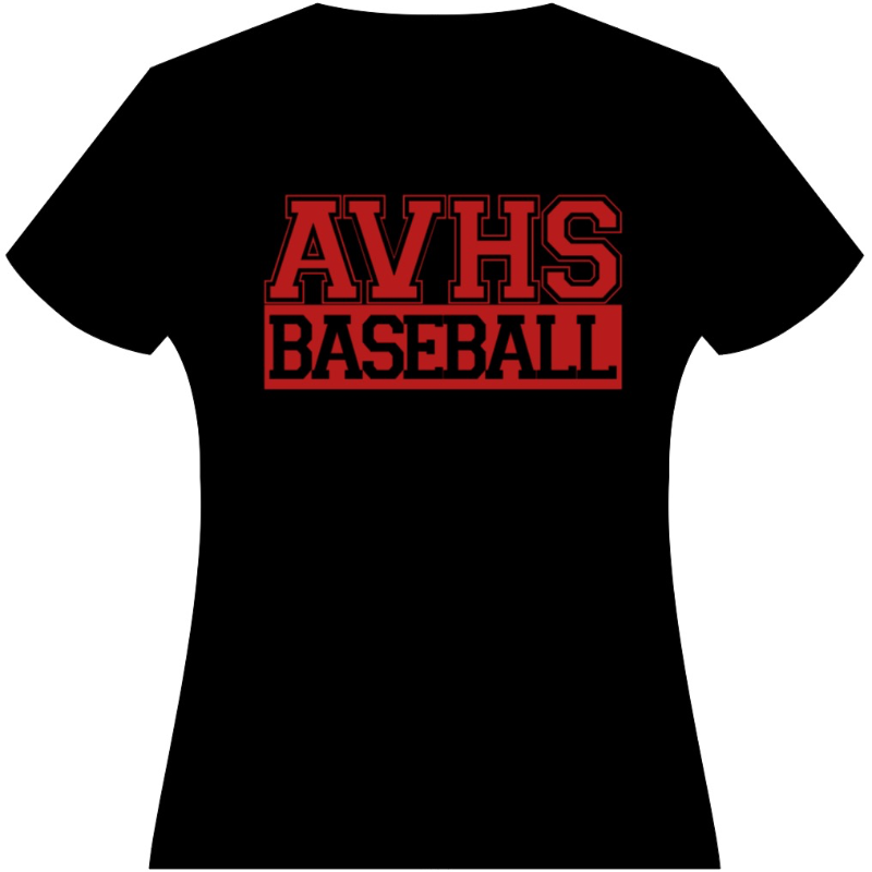 Black AV Baseball T-Shirts - Copy 1 Main Image