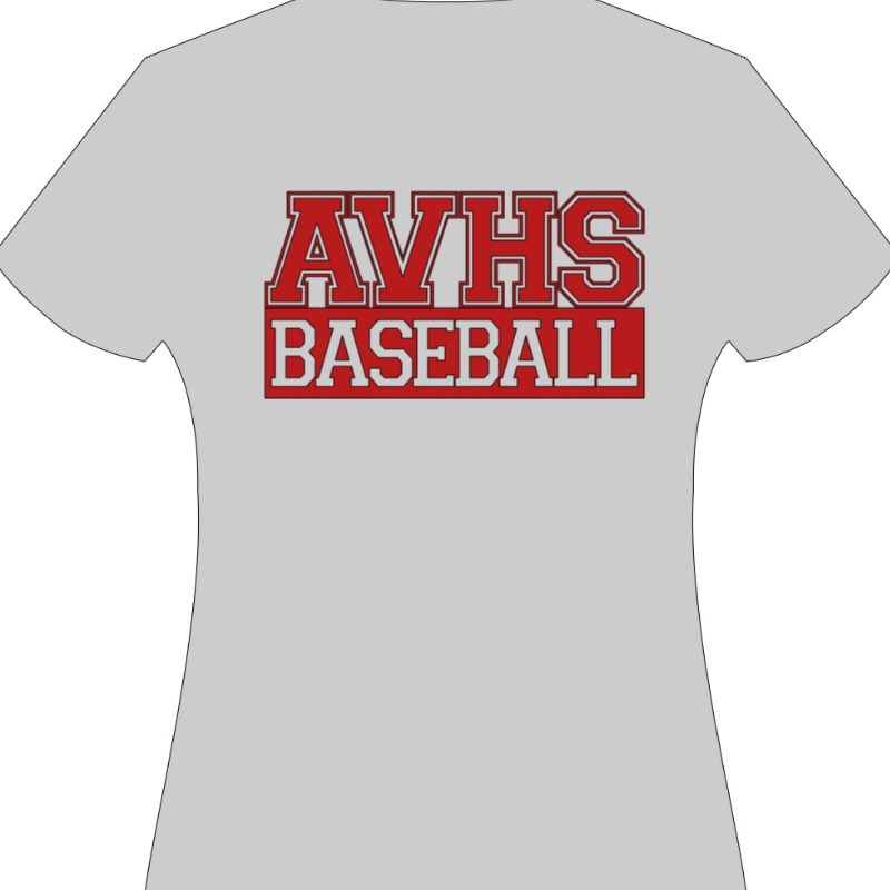 Light Grey AV Baseball T-Shirts - Copy 1 Main Image