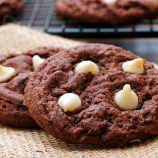 Chocolate with White Chocolate Chip Pudding Cookies