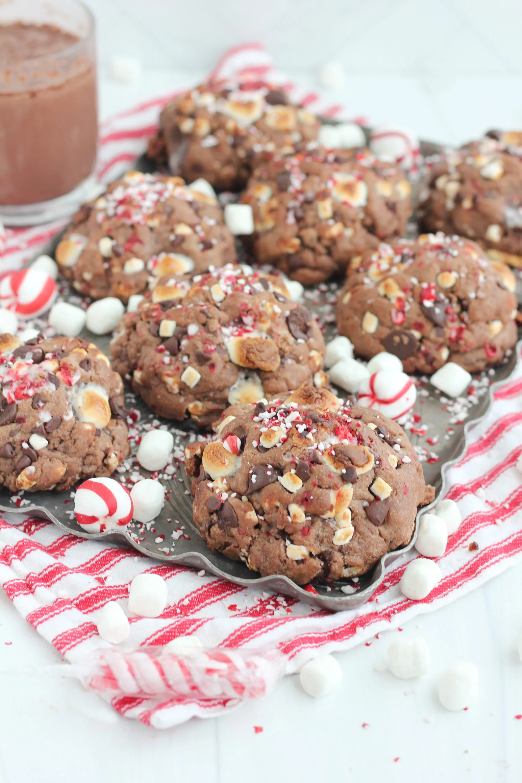 Peppermint Hot Cocoa Cookies Main Image