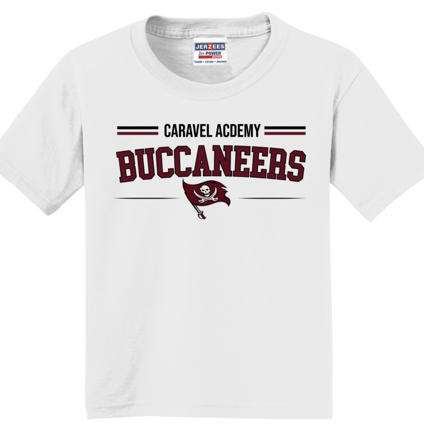Jerzees 50/50 tee - White (Youth & Unisex)