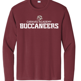 Sport Tek Dri fit long sleeve tee - Maroon (Youth & Unisex)