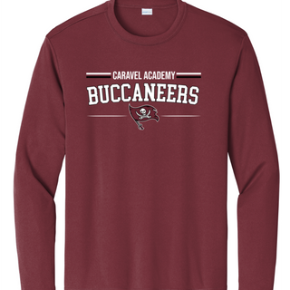 Sport Tek Dri fit long sleeve tee - Maroon (Youth & Unisex Adult)