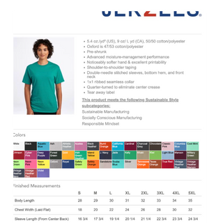 Jerzees 50/50 tee - Black (Youth & Unisex)