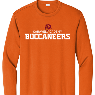 Sport Tek Unisex Dri fit long sleeve tee - Orange (Adult sizes)