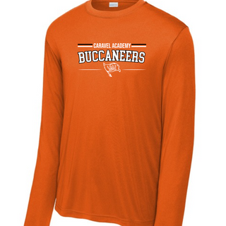 Sport Tek Unisex Dri fit long sleeve tee - Orange (Adult sizes ONLY no youth)