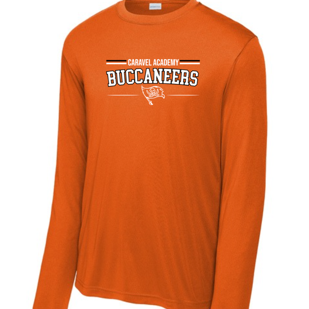 Sport Tek Unisex Dri fit long sleeve tee - Orange (Adult sizes ONLY no youth)