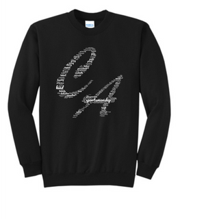Port & Company Crewneck sweatshirt - Black - Sportsmanship (Youth & Unisex)