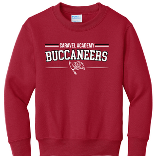Port & Company Crewneck Sweatshirt - Red (Youth & Unisex Adult)