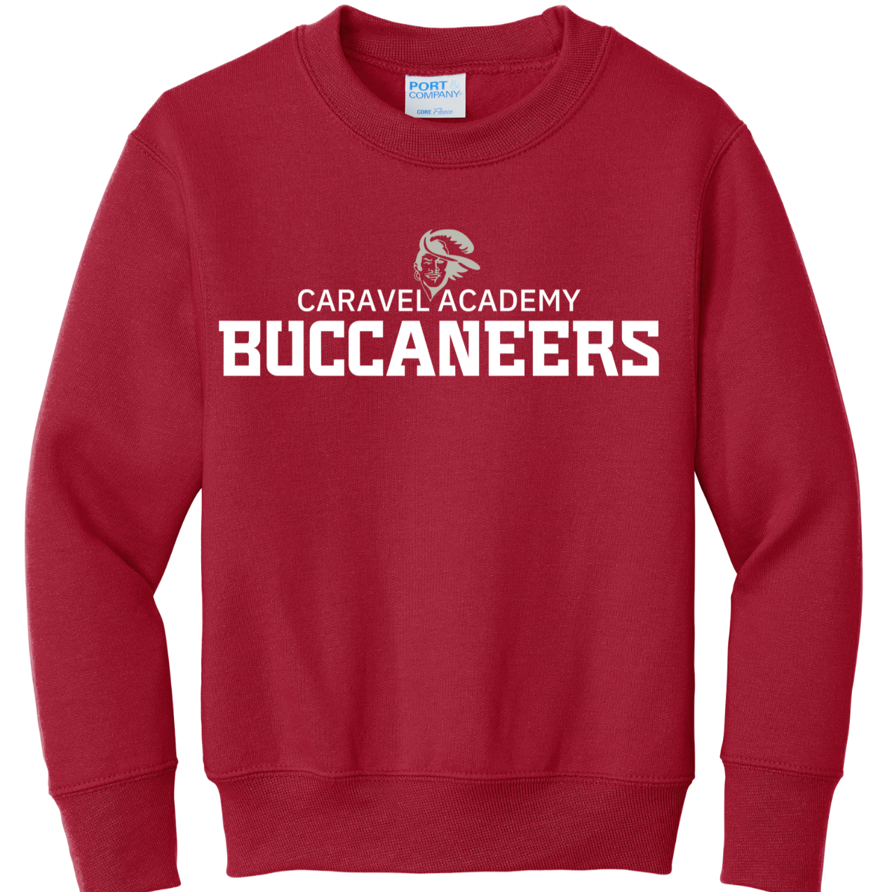 Port & Company Crewneck Sweatshirt - Red (Youth & Unisex)