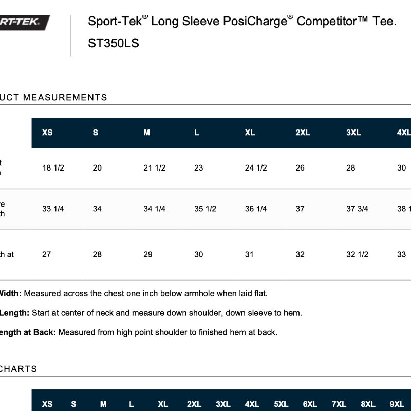 Sport Tek Unisex Dri fit long sleeve tee - Orange (Adult sizes)