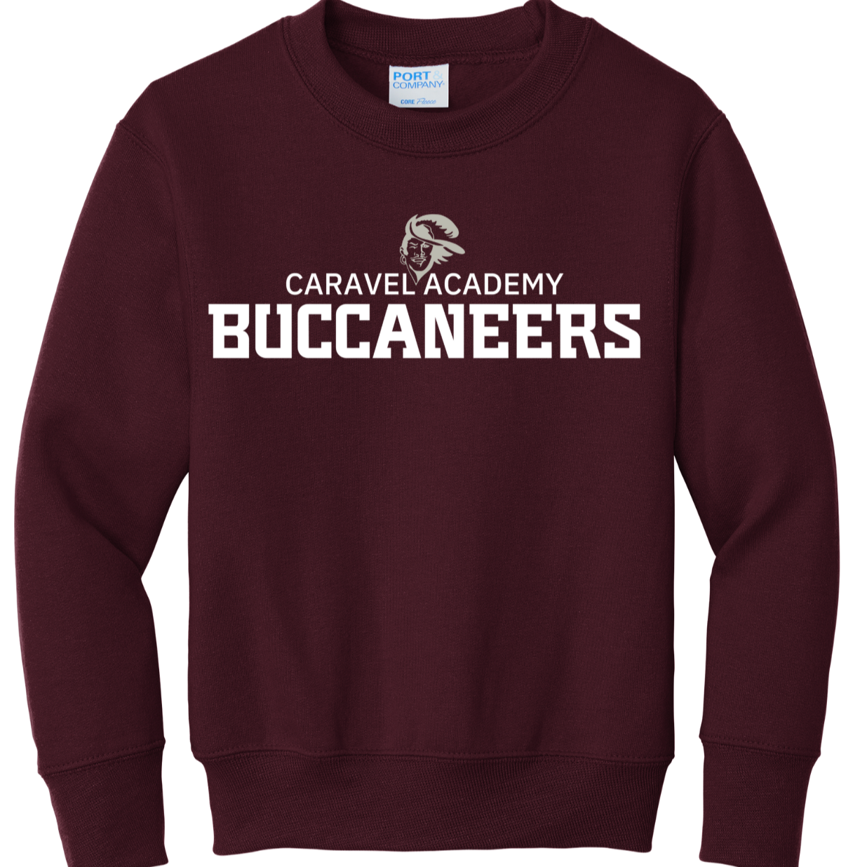 Port & Company Crewneck sweatshirt - Maroon (Youth & Unisex)