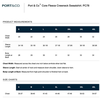 Port & Company Unisex Crewneck Sweatshirt - Orange