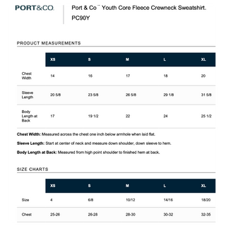 Port & Company Crewneck sweatshirt - Black - Sportsmanship (Youth & Unisex)