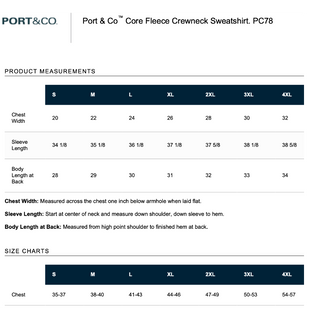 Port & Company Crewneck sweatshirt - Black - Sportsmanship (Youth & Unisex)