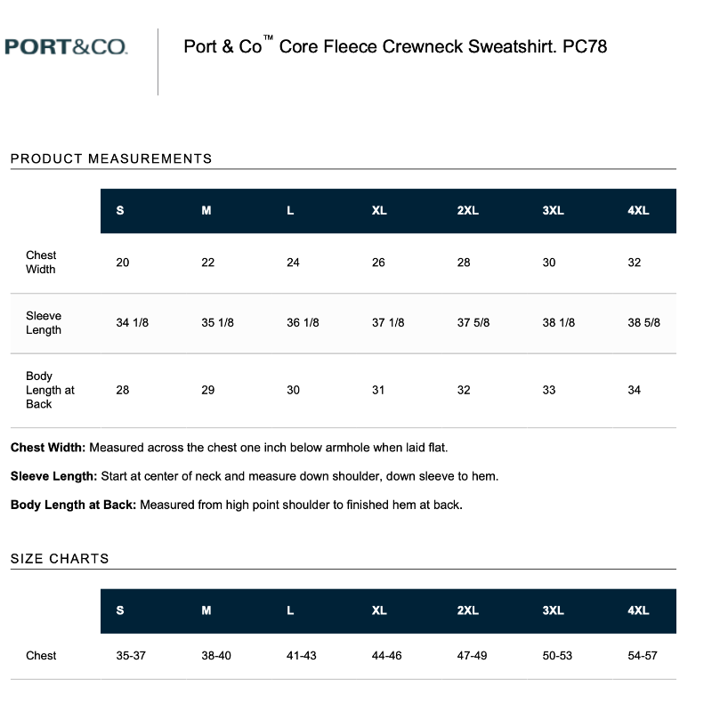 Port & Company Crewneck sweatshirt - Black - Sportsmanship (Youth & Unisex)