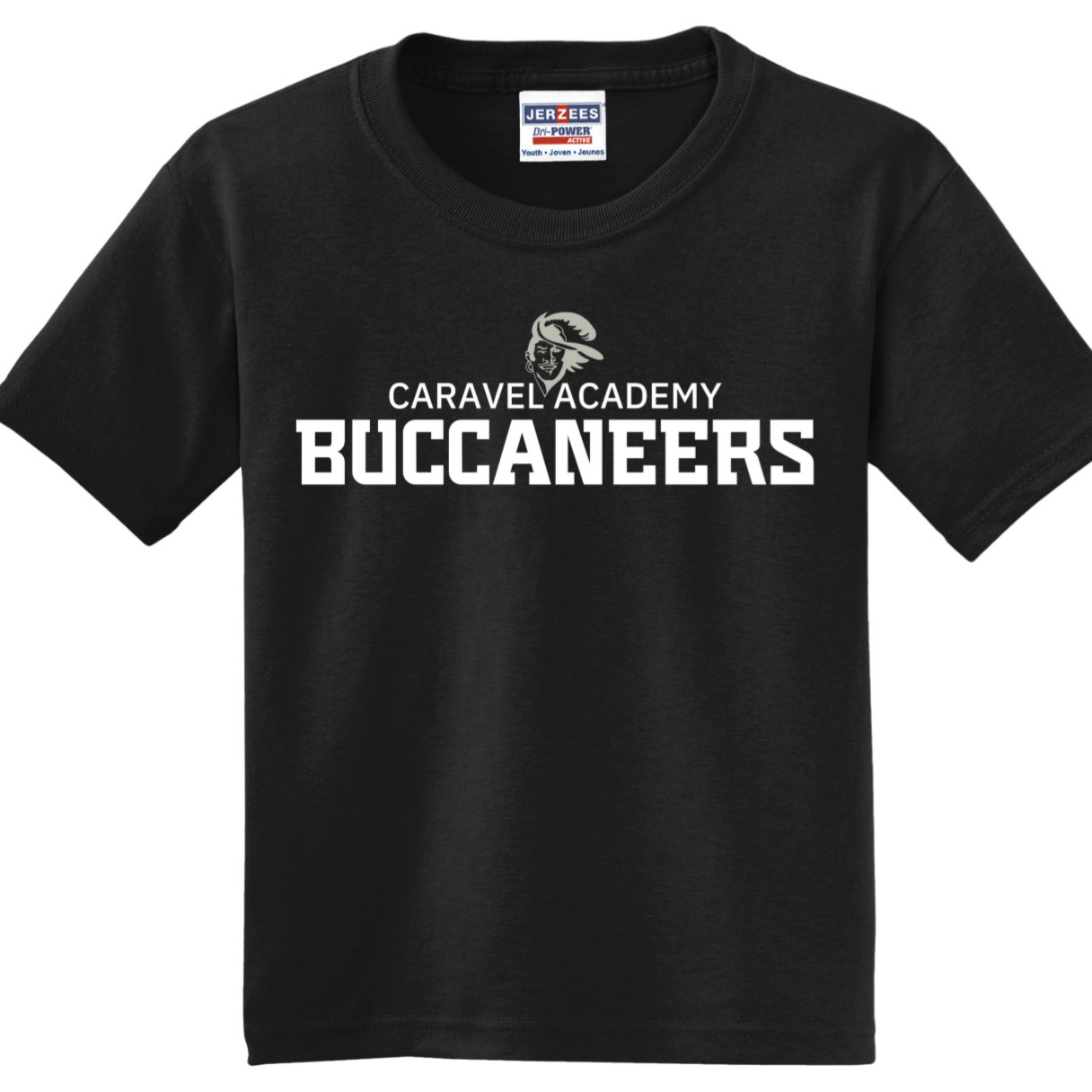 Jerzees 50/50 tee - Black (Youth & Unisex)