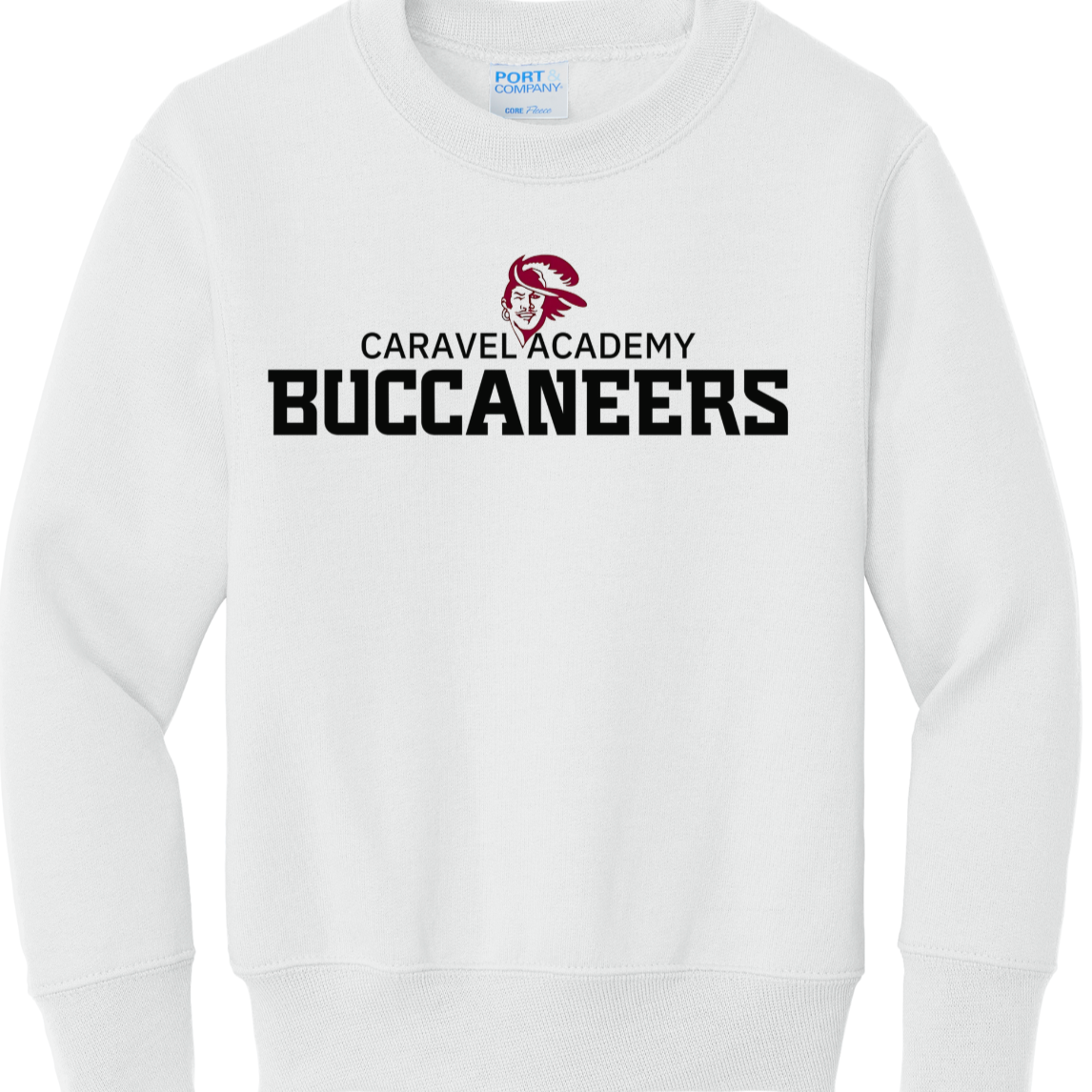 Port & Company Crewneck Sweatshirt - White (Youth & Unisex)