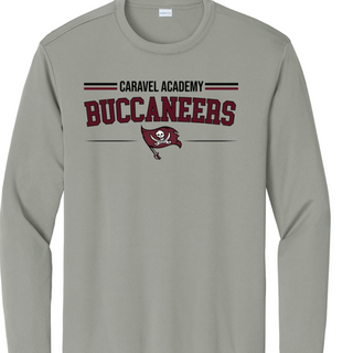 Sport Tek Dri fit long sleeve tee - Grey (Youth & Unisex Adult) 