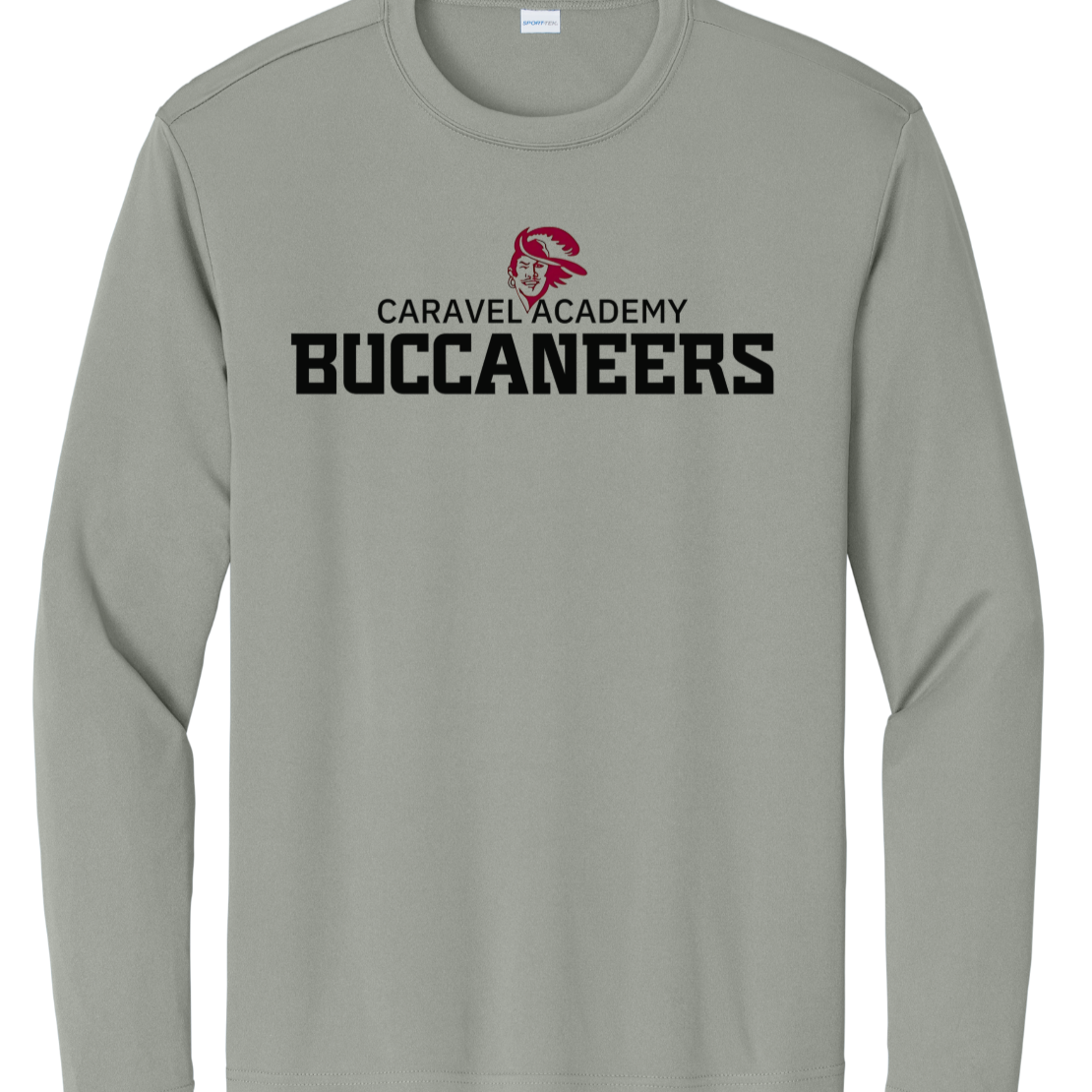 Sport Tek Dri fit long sleeve tee - Grey (Youth & Unisex) 